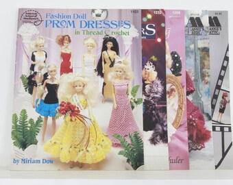 Assorted Fashion Doll Crochet Patterns Pre-Owned (FREE SHIPPING)