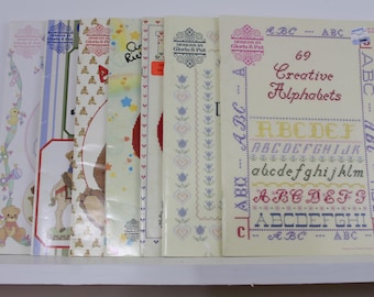 Vintage Designs by Gloria and Pat - Bear, Care Bear, Precious Moments, Alphabets and Borders Cross Stitch Patterns Pre-Owned (FREE SHIPPING)