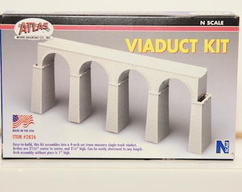 Vintage N Scale Atlas Viaduct Kit #2826 Set of 5 NEW (FREE SHIPPING)