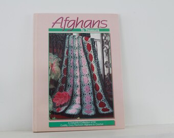 Vintage Afghans to Treasure Crochet Hardback Book Pre-owned (FREE SHIPPING)