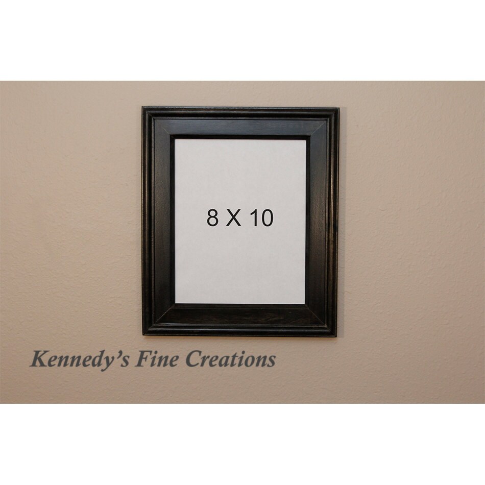 Custom Ebony Stained Wood Picture Double Frame (8X10)