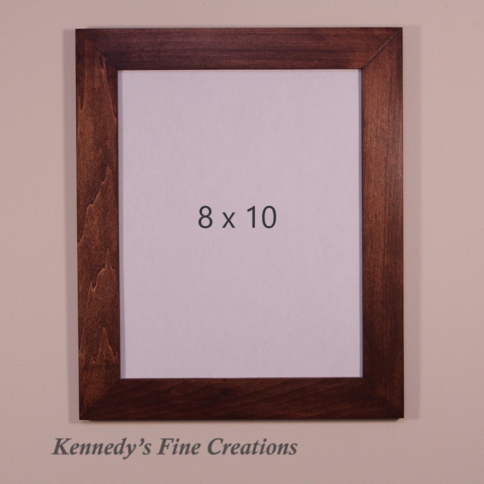 Simple Style Stained Wood Picture Frame (8x10)