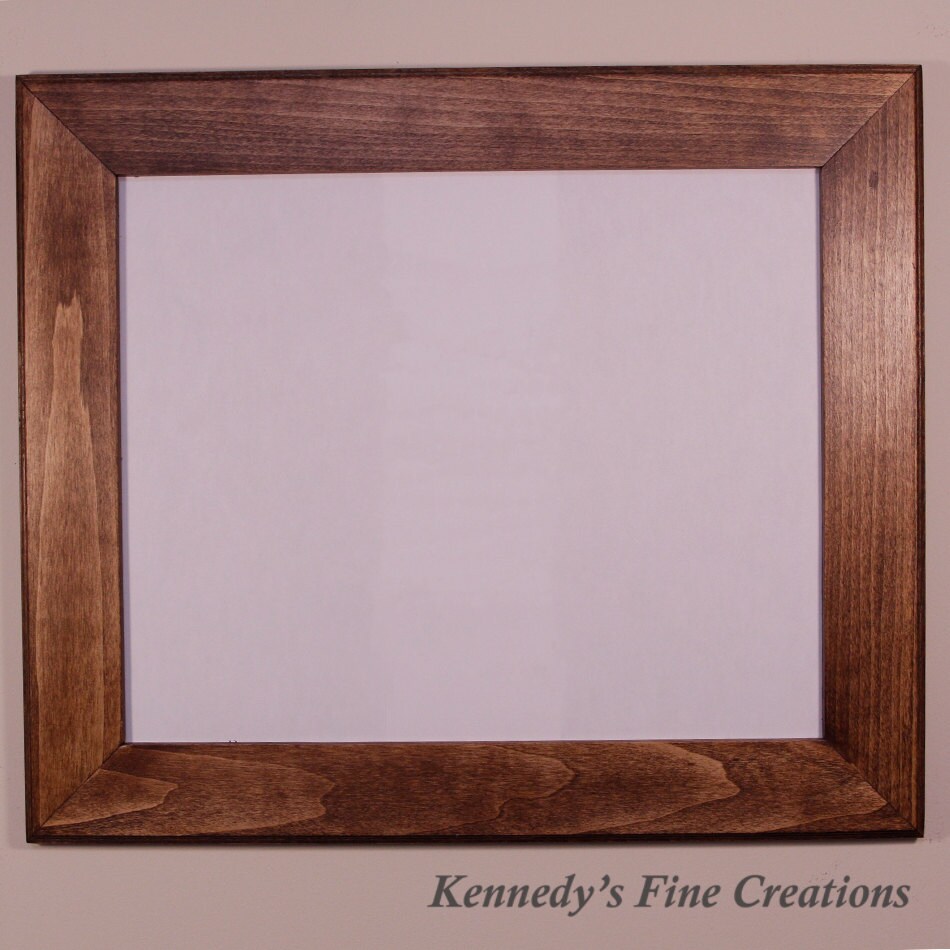 Custom Design Stained Wood Picture Frame (8x10)