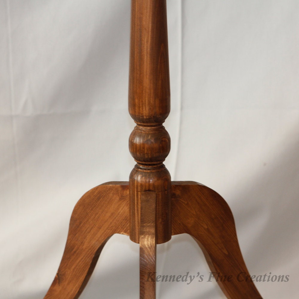 Custom Engraved Small Pedestal Table