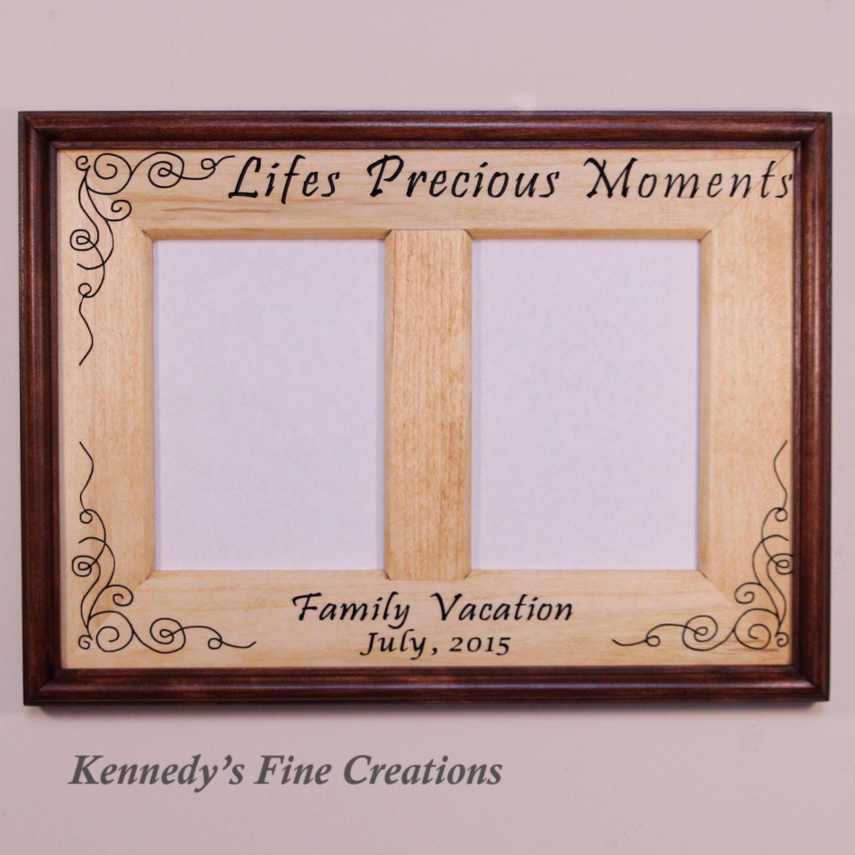 Personalized Lifes Precious Moments Engraved Stained Wood Picture