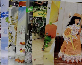 Vintage Annie's Fashion Doll Crochet Club - 7 1/2", 9 1/2", 11 1/2" boy and girl fashion doll Set of 9 Patterns Pre-Owned (FREE SHIPPING)