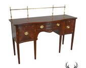 Statton Federal Style Cherry Inlaid Serpentine Sideboard