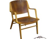 Mid Century Axe Lounge Chair by Peter Hvidt Orla Molgaard for Fritz Hansen
