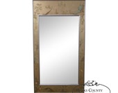 LaBarge Chinoiserie Eglomise Frame Beveled Glass Hanging Mirror
