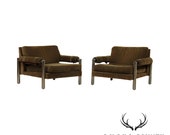 Adrim Pearsall Craft Associates Mid Century Modern Pair Tubular Chrome Lounge Chairs