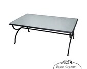 Jonathan Charles Eglomise Mirror Top Iron Base Coffee Table