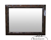 Vintage Italian Eglomise Gold Painted Frame Hanging Wall Mirror