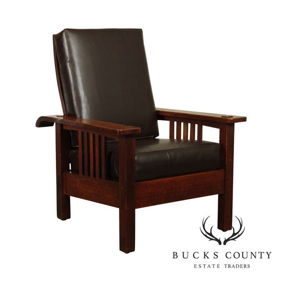 Stickley Brothers Antique Mission Oak Morris Chair Etsy