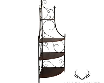 Wrought iron corner cabinet hotsell
