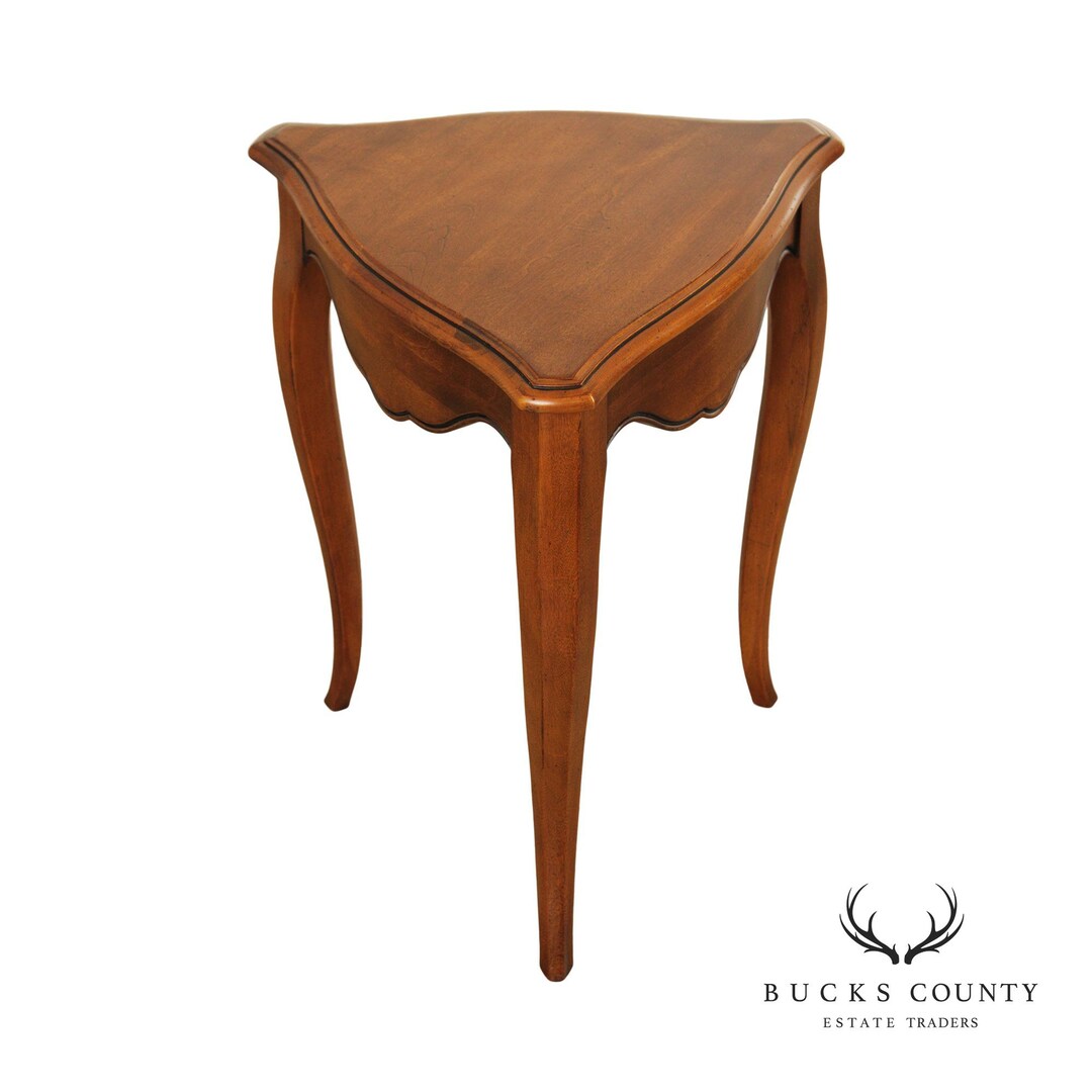 Ethan Allen 'country French' Triangular Accent Table Etsy