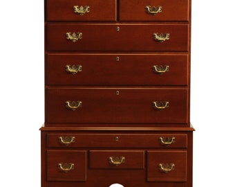 Suters Hand Crafted Solid Cherry Queen Anne Highboy Chest