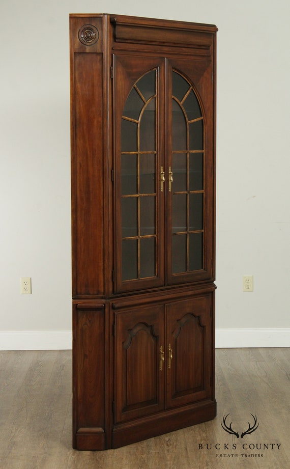 Harden Vintage Cherry Corner Cabinet Harden Vintage Cherry Corner Cabinet, Cherry Corner Cabinet Antique
