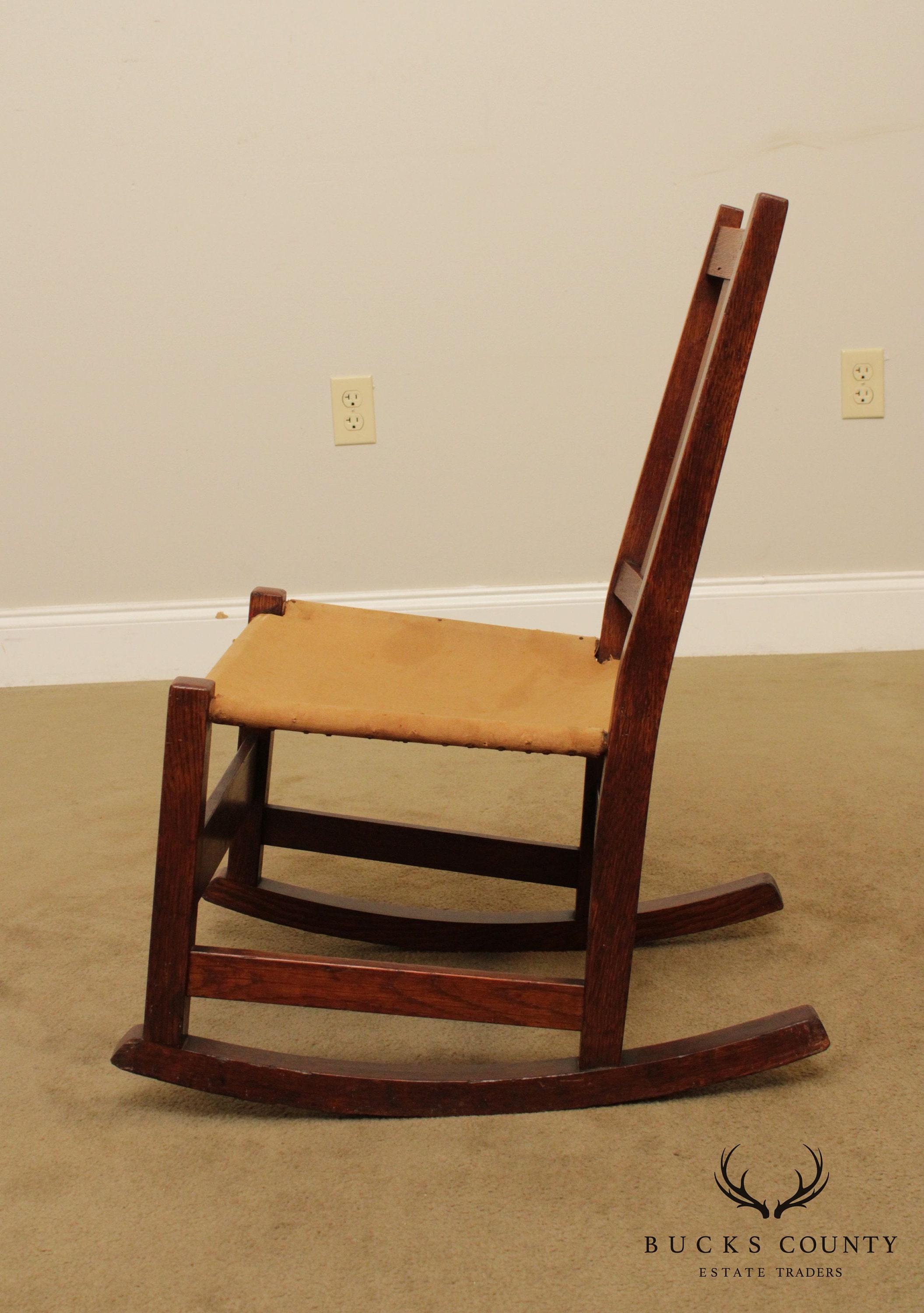 L J. G. Stickley Antique Mission Oak Nursing Rocker Etsy Australia