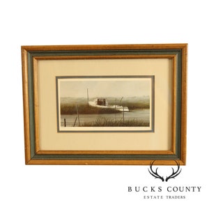 David Knowlton III Framed Limited Edition Print &quot;Tangier Island&quot; 374/1000 Signed