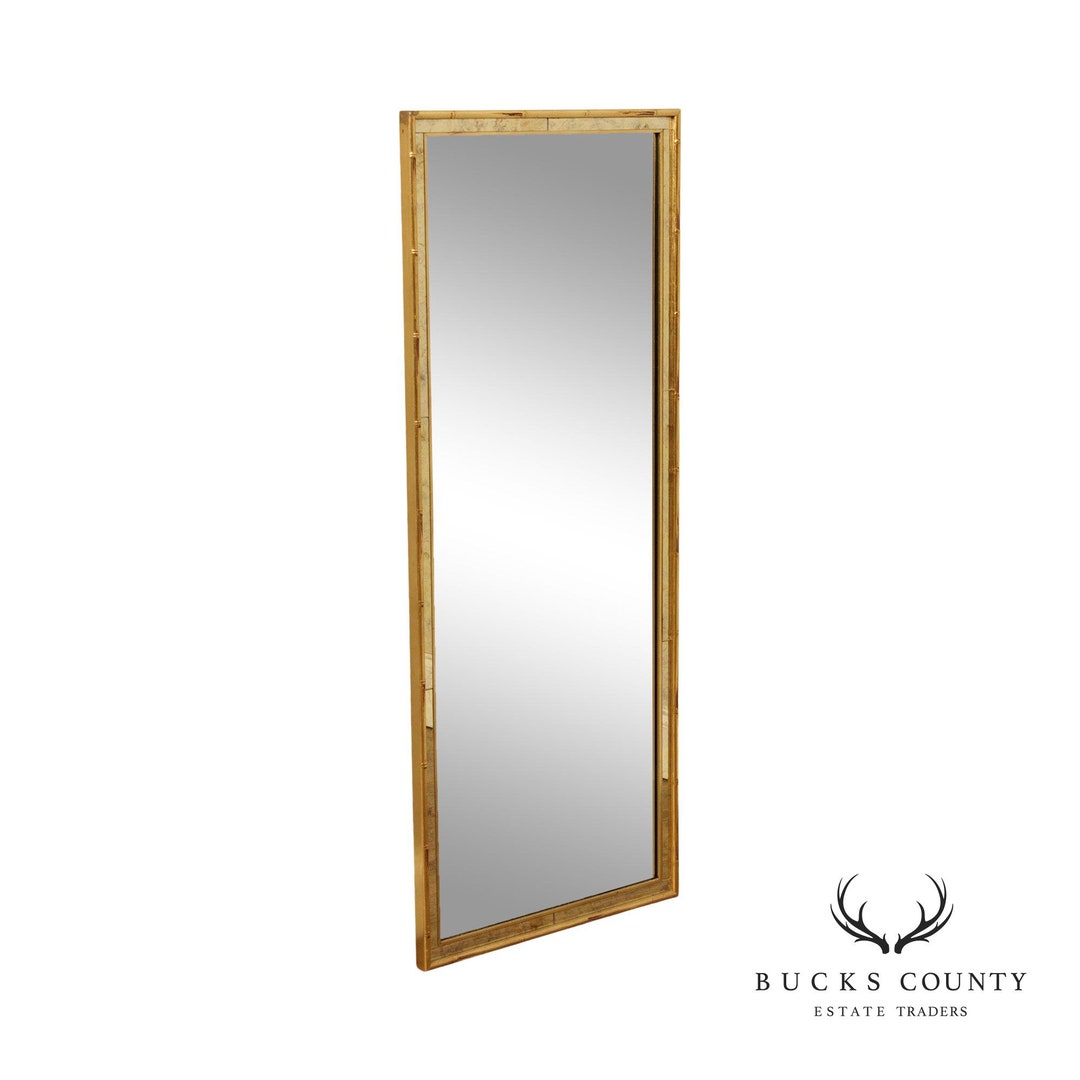 Labarge Hollywood Regency Gold Faux Bamboo Fulllength Mirror Etsy