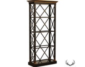 Regency Style Black Partial Gilt Bookcase Etagere