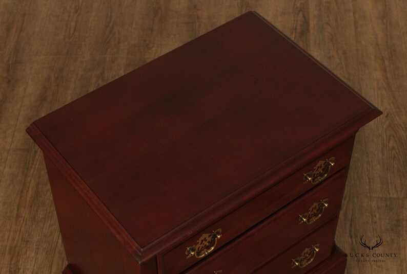 Knob Creek Chippendale Style Pair of Cherry Nightstand Chests Etsy