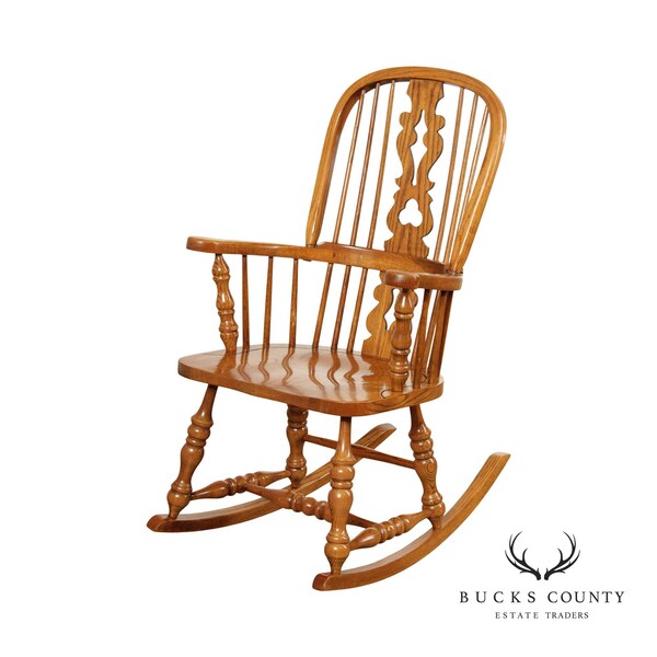 Oak Rocking Chair - Etsy
