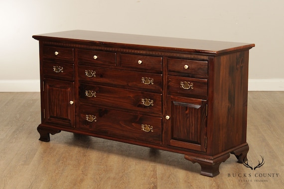 ETHAN ALLENイーセンアーレン/ブラウンチェストアンティークヴィンテージ Ethan Allen Country French Lingerie Chest Vintage Find - Etsy