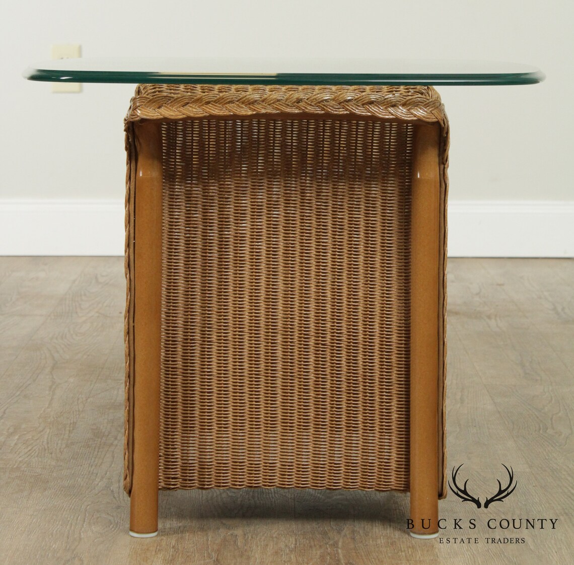 lloyd loom wicker table