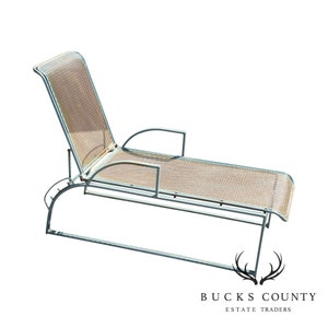 Mid Century Modern Wrought Iron Chaise Lounge