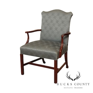 Hickory Chair Chippendale Style Mahogany Armchair