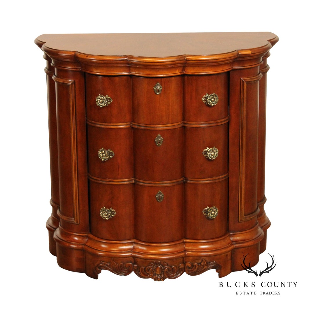 Pulaski Furniture Edwardian Style Cherry Demilune Chest of Etsy