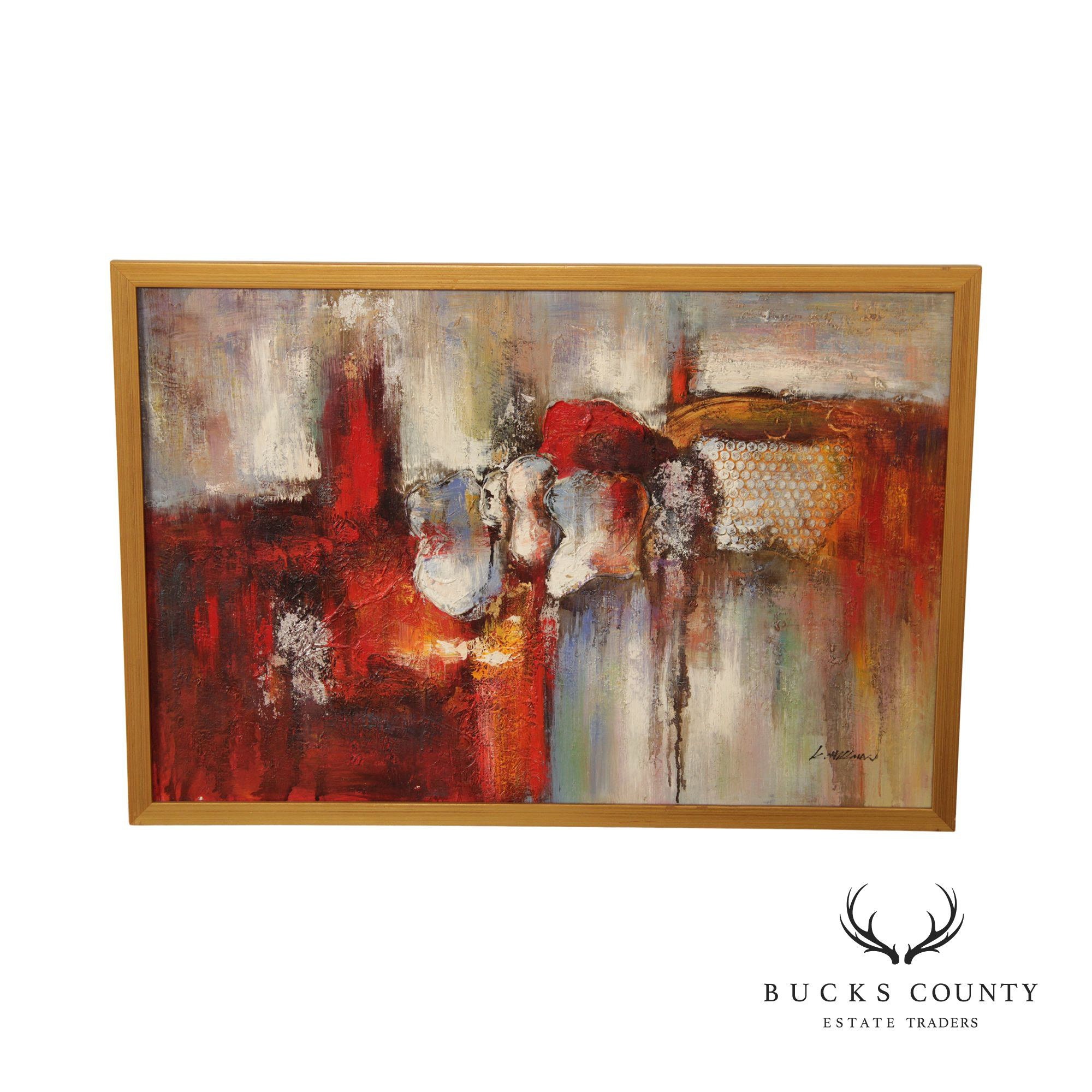 ヴィンテージ 油絵 アート hooked vintage RRL ラルフローレン Vintage Abstract Expressionist Original Oil Painting, Signed 'K
