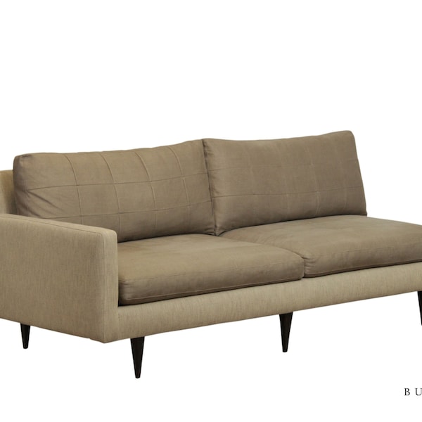 Crate & Barrel Mid Century Sofa, Chaise