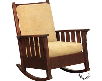 White Mission Rocking Chair Antique Mission Rocking Chair - Etsy
