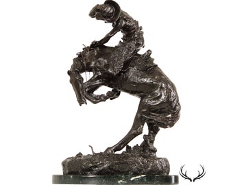 Frederick Remington Rattlesnake Bronze Sculpture
