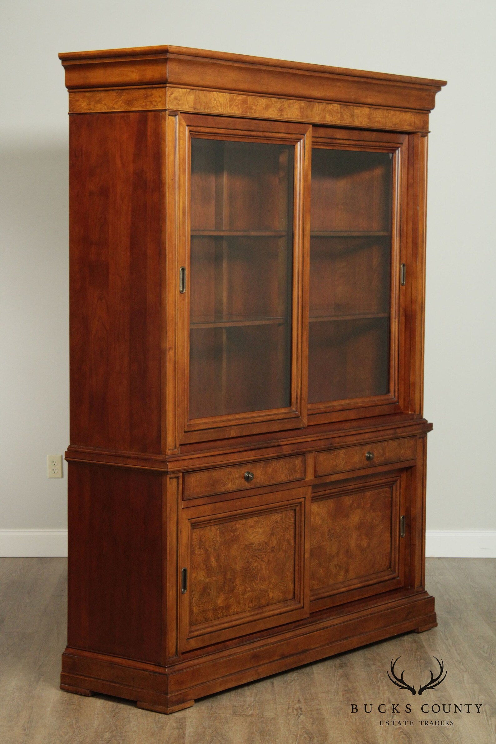 Ethan Allen Townhouse Sliding Door Bookcase China Etsy
