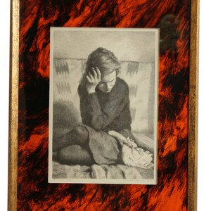 Jack Bookbinder Pencil Signed Lithograph of Seated Girl