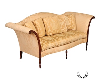 Southwood Sheraton Style Camelback Upholstered Sofa