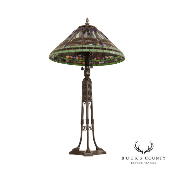 Quoizel Lamp Stained Glass Etsy