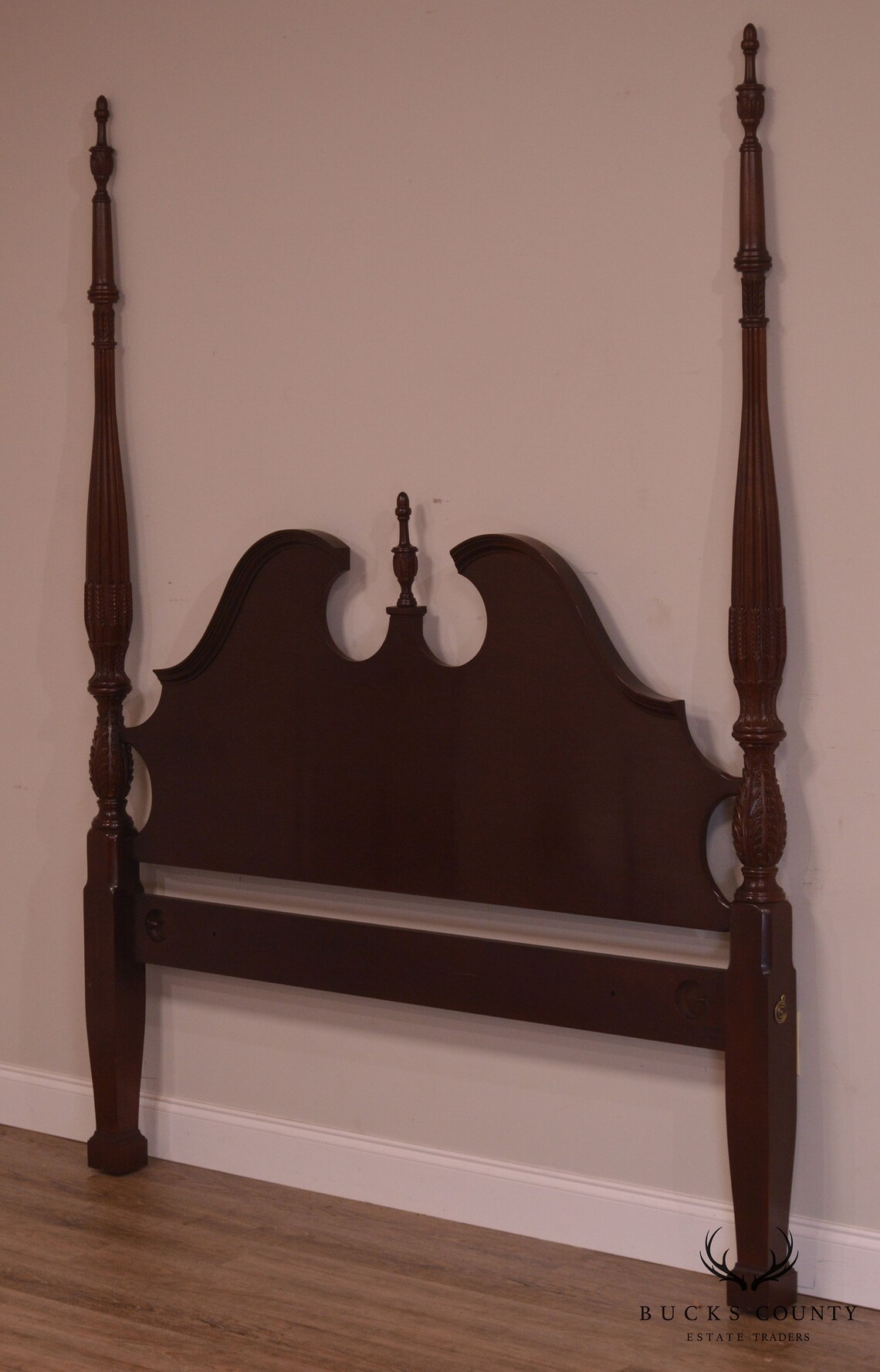 Craftique Mahogany Queen Size Poster Bed Headboard Etsy