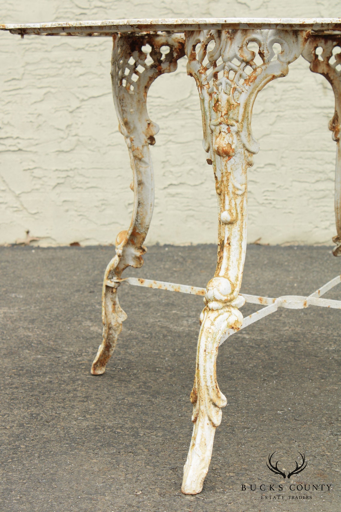 Victorian Style Vintage Cast Iron Round Garden Dining Table Etsy