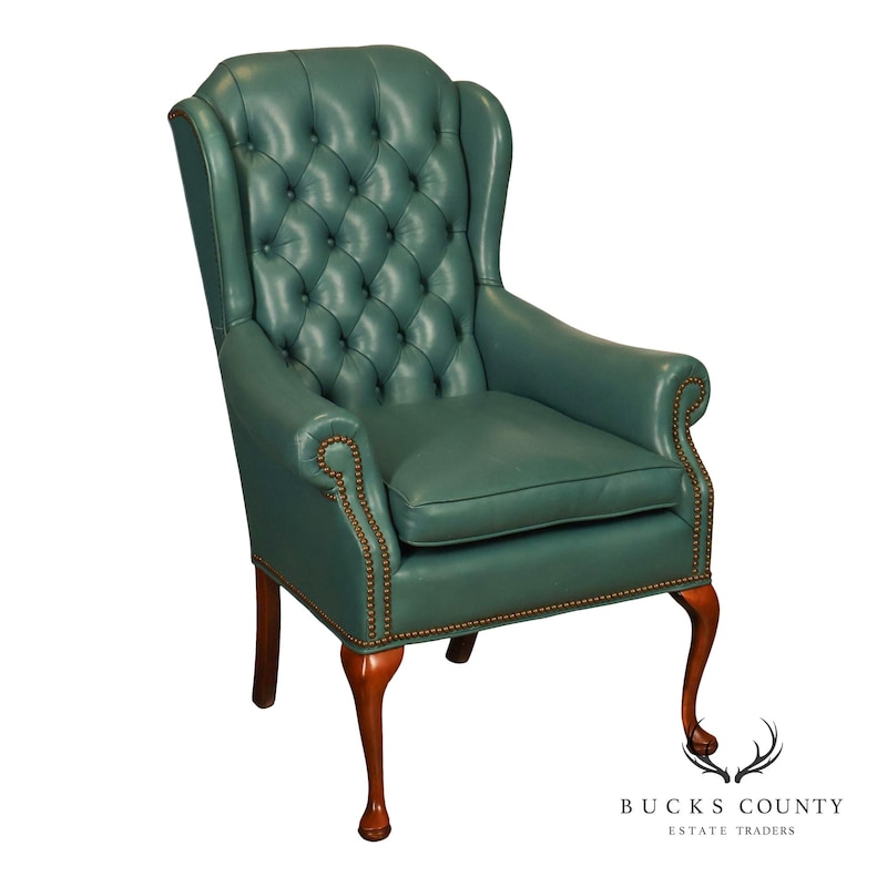 Antique Wingback Armchair - Etsy