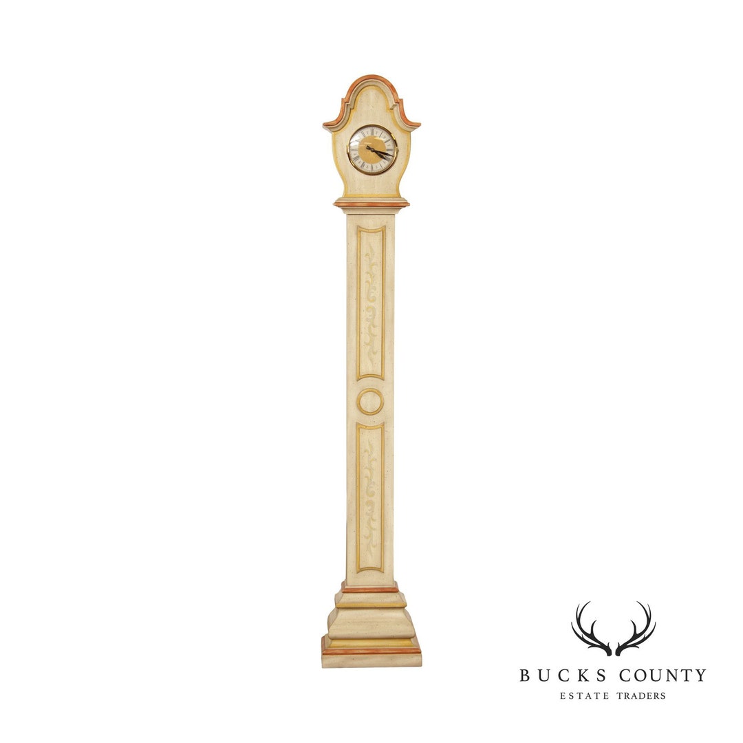 Trend Clock by Sligh Painted Decorated Narrow Tall Etsy