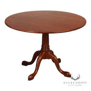Stickley Traditional Cherry Round Top Breakfast Table