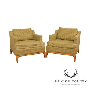 Mid Century Modern Pair Lounge Chairs