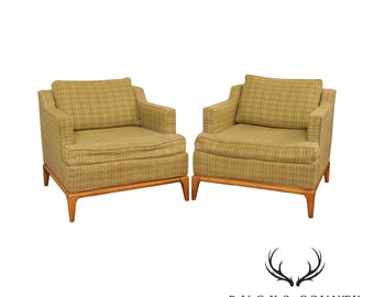 Mid Century Modern Pair Lounge Chairs