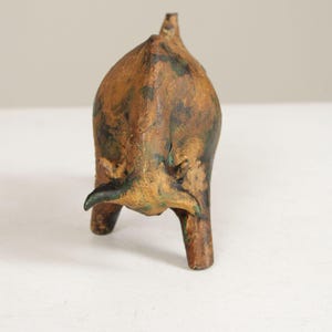 Mid Century Modern Cast Iron Bull Sculpture - Etsy