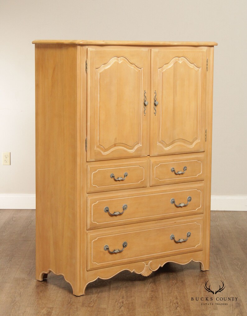 Ethan Allen Country French Armoire Chest Etsy Hong Kong