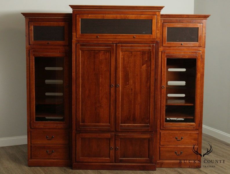 Ethan Allen Country Crossing Large Entertainment Wall Unit image 3